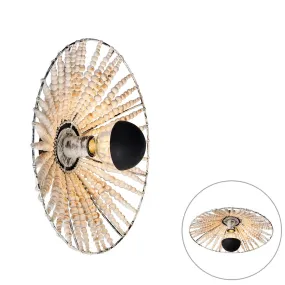 Applique orientale beige avec perles - Moti