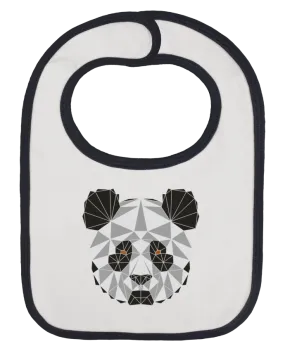Bavoir bébé uni Panda géométrique par /wait-design
