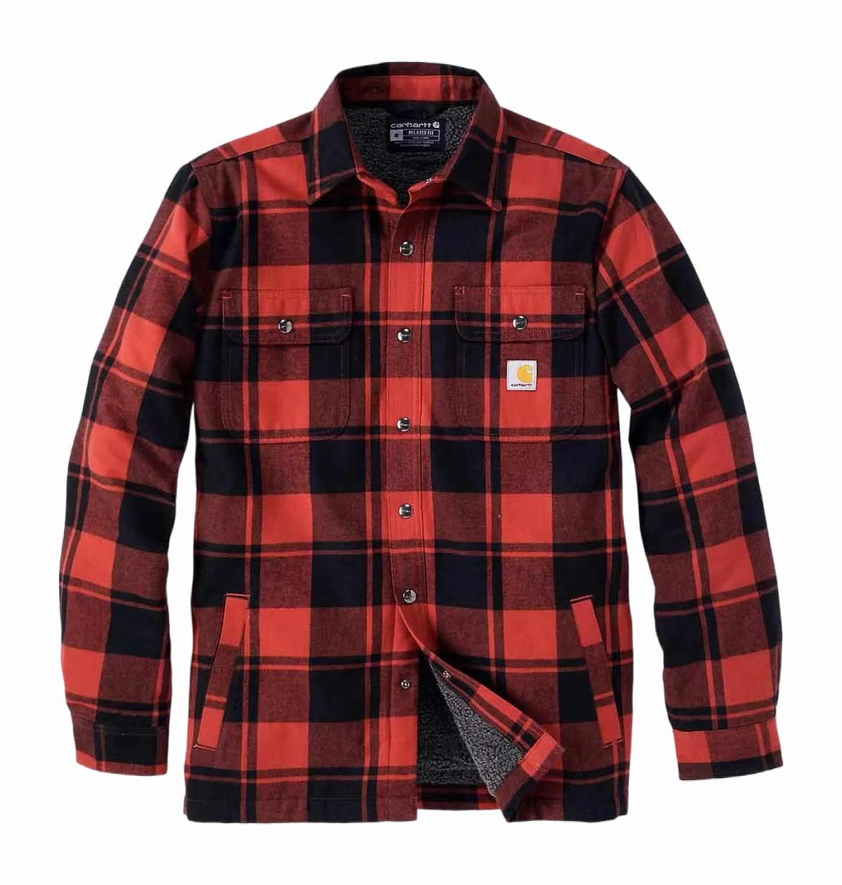 Chemise Carhartt Homme Flannel Sherpa Lined Red Ochre