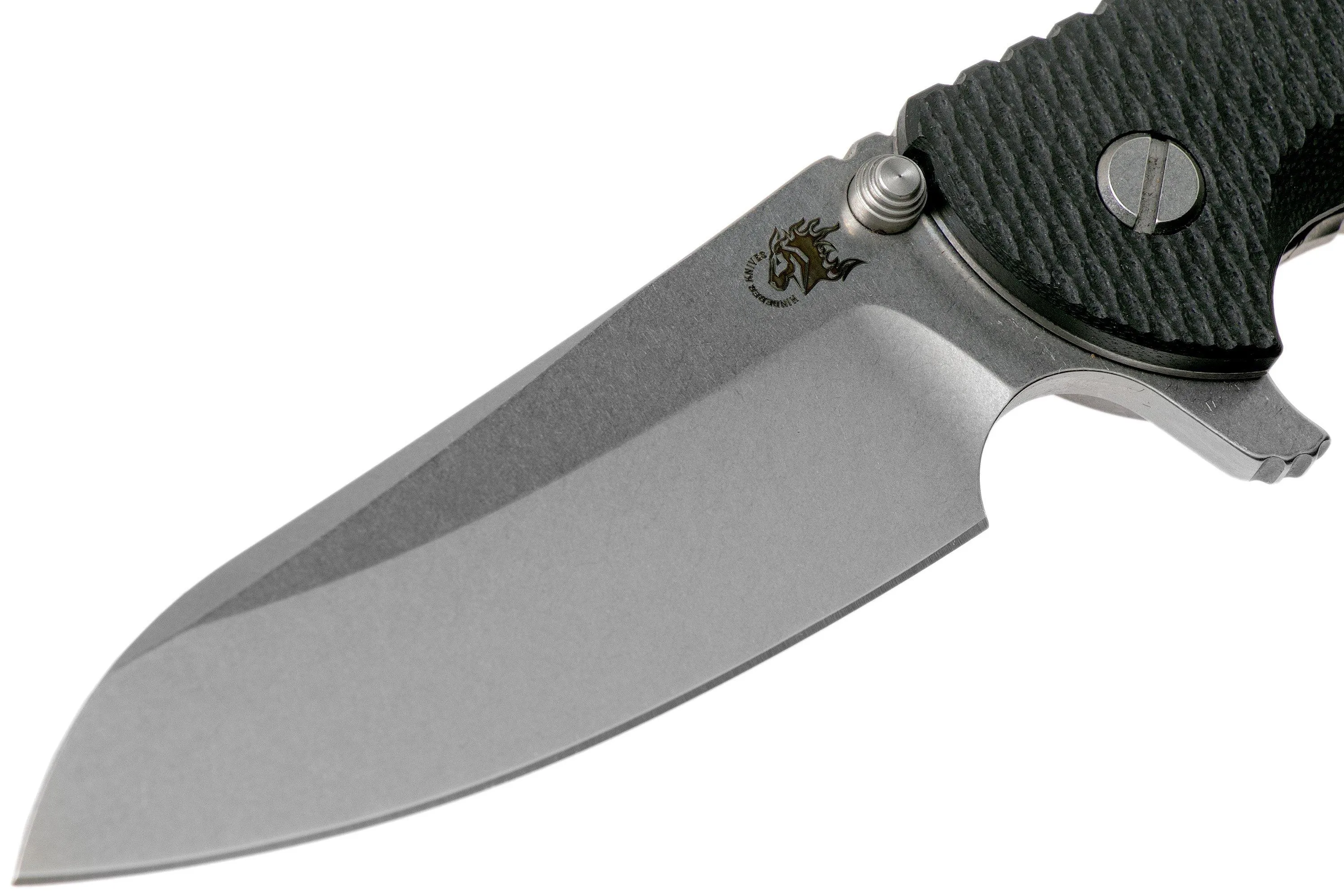 Rick Hinderer XM-24 4" Gen6 Sheepfoot 20CV, Black G10 couteau de poche
